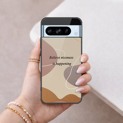 Google Pixel 8 Pro Cover - Happy Series - HQ Ultra Shine Premium Infinity Glass Soft Silicon Borders Case
