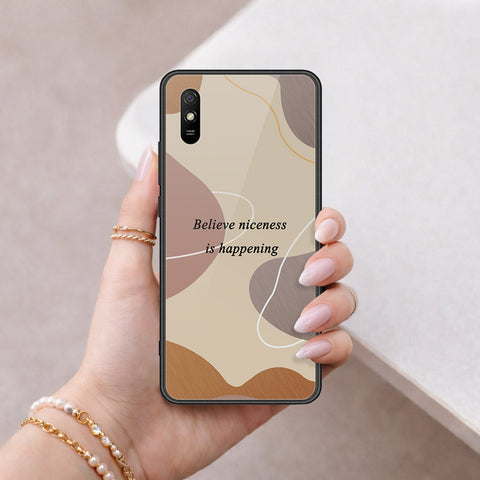 Xiaomi Redmi 9i Cover - Happy Series - HQ Ultra Shine Premium Infinity Glass Soft Silicon Borders Case