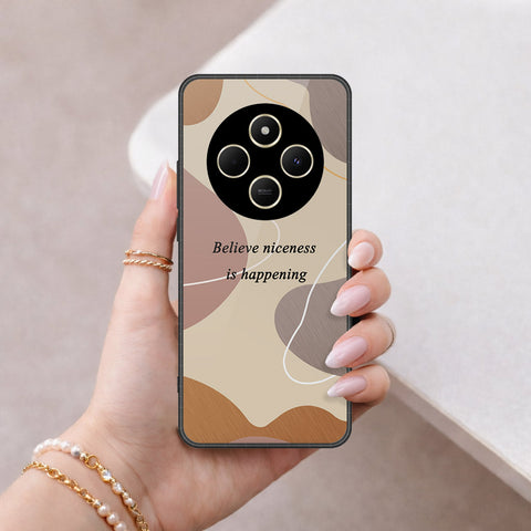 Xiaomi Poco C75 Cover - Happy Series - HQ Ultra Shine Premium Infinity Glass Soft Silicon Borders Case