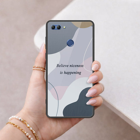 Huawei Enjoy 8 Plus Cover - Happy Series - HQ Ultra Shine Premium Infinity Glass Soft Silicon Borders Case