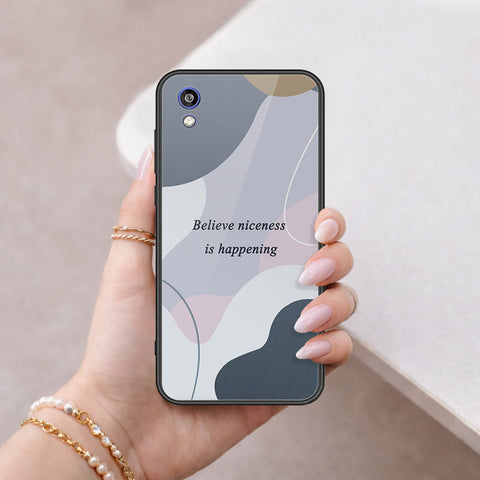 Huawei Honor 8S Cover - Happy Series - HQ Ultra Shine Premium Infinity Glass Soft Silicon Borders Case