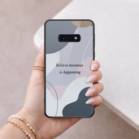 Samsung Galaxy S10e Cover - Happy Series - HQ Ultra Shine Premium Infinity Glass Soft Silicon Borders Case