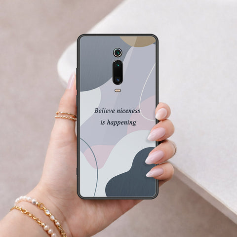 Xiaomi Mi 9T Cover - Happy Series - HQ Ultra Shine Premium Infinity Glass Soft Silicon Borders Case