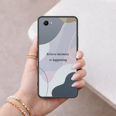 Oppo A3 Cover - Happy Series - HQ Ultra Shine Premium Infinity Glass Soft Silicon Borders Case
