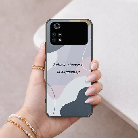 Xiaomi Poco M4 Pro Cover - Happy Series - HQ Ultra Shine Premium Infinity Glass Soft Silicon Borders Case