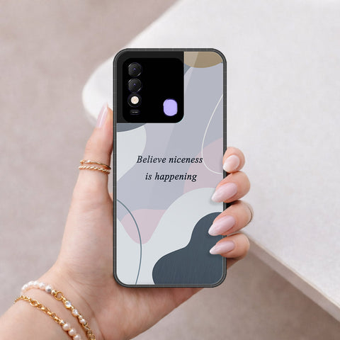 Tecno Spark 8 Cover - Happy Series - HQ Ultra Shine Premium Infinity Glass Soft Silicon Borders Case