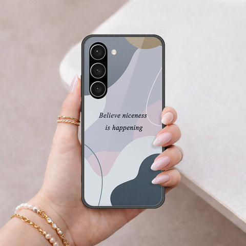 Samsung Galaxy S23 Plus 5G Cover - Happy Series - HQ Ultra Shine Premium Infinity Glass Soft Silicon Borders Case
