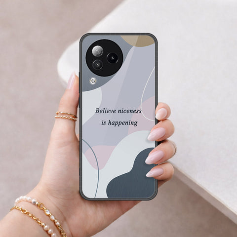 Xiaomi Civi 3 Cover - Happy Series - HQ Ultra Shine Premium Infinity Glass Soft Silicon Borders Case