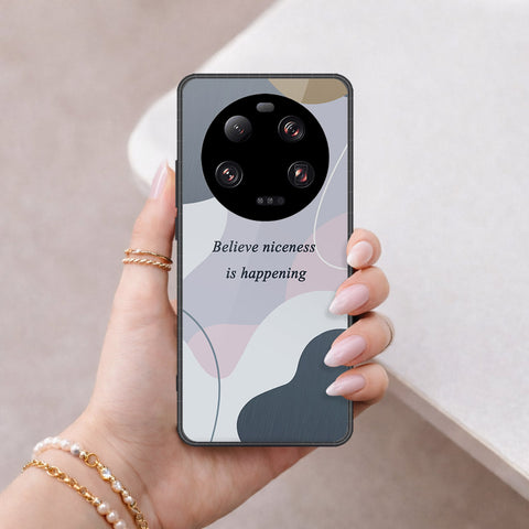 Xiaomi 13 Ultra Cover - Happy Series - HQ Ultra Shine Premium Infinity Glass Soft Silicon Borders Case