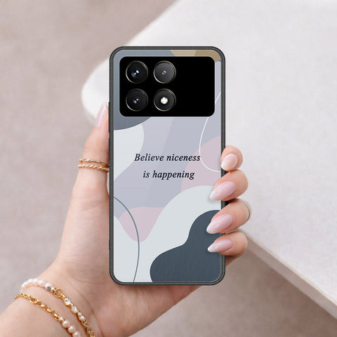 Xiaomi Poco X6 Pro Cover - Happy Series - HQ Ultra Shine Premium Infinity Glass Soft Silicon Borders Case