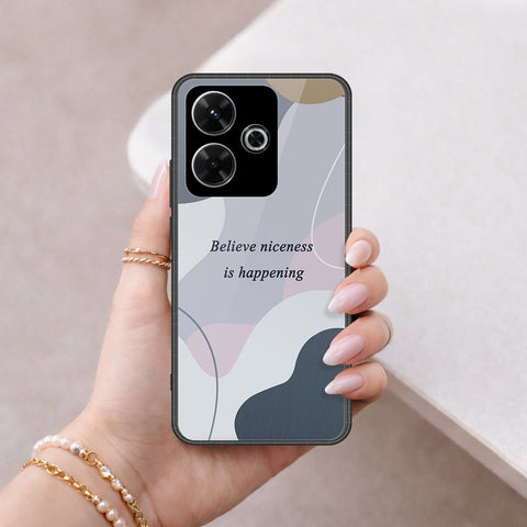 Xiaomi Poco M6 4G Cover - Happy Series - HQ Ultra Shine Premium Infinity Glass Soft Silicon Borders Case