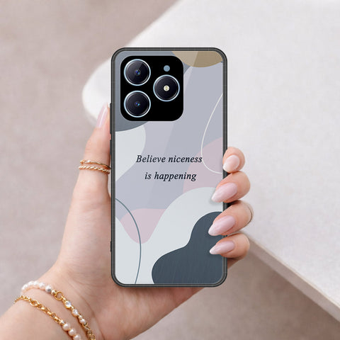 Realme C63 Cover - Happy Series - HQ Ultra Shine Premium Infinity Glass Soft Silicon Borders Case
