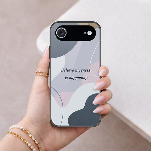 iPhone 18 Air - Happy Series - HQ Ultra Shine Premium Infinity Glass Soft Silicon Borders Case