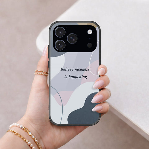 iPhone 18 Pro Max - Happy Series - HQ Ultra Shine Premium Infinity Glass Soft Silicon Borders Case