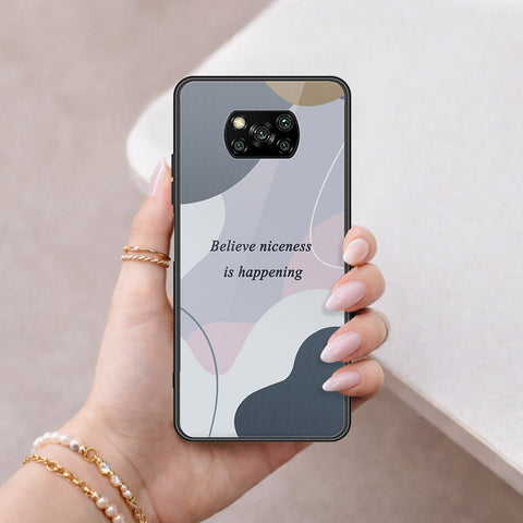 Xiaomi Poco X3 NFC Cover - Happy Series - HQ Ultra Shine Premium Infinity Glass Soft Silicon Borders Case