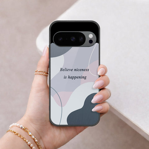 Google Pixel 10 Pro Cover - Happy Series - HQ Ultra Shine Premium Infinity Glass Soft Silicon Borders Case