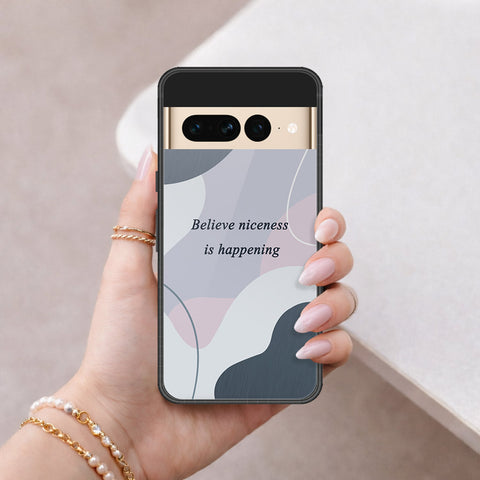 Google Pixel 7 Pro Cover - Happy Series - HQ Ultra Shine Premium Infinity Glass Soft Silicon Borders Case