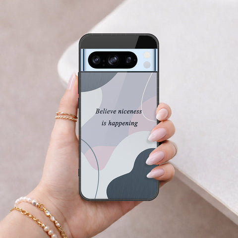 Google Pixel 8 Pro Cover - Happy Series - HQ Ultra Shine Premium Infinity Glass Soft Silicon Borders Case