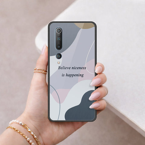 Xiaomi Mi 10 Cover - Happy Series - HQ Ultra Shine Premium Infinity Glass Soft Silicon Borders Case