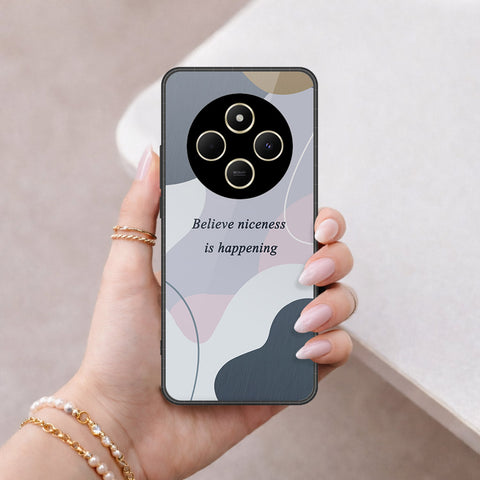 Xiaomi Poco C75 Cover - Happy Series - HQ Ultra Shine Premium Infinity Glass Soft Silicon Borders Case