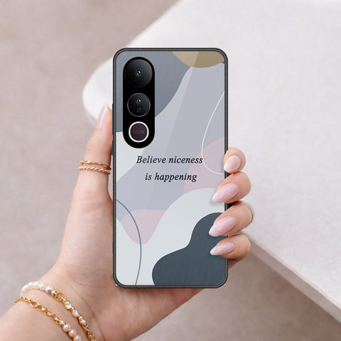 Vivo V50 Lite Cover - Happy Series - HQ Ultra Shine Premium Infinity Glass Soft Silicon Borders Case
