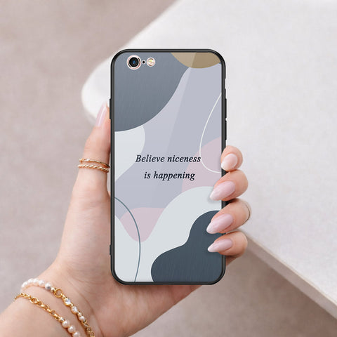 iPhone 6s Plus / 6 Plus Cover - Happy Series - HQ Ultra Shine Premium Infinity Glass Soft Silicon Borders Case