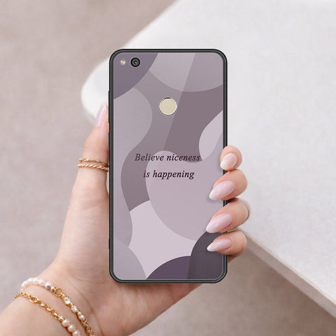 Huawei Honor 8 Lite Cover - Happy Series - HQ Ultra Shine Premium Infinity Glass Soft Silicon Borders Case