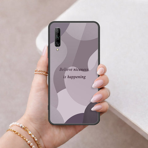 Huawei Y9s Cover - Happy Series - HQ Ultra Shine Premium Infinity Glass Soft Silicon Borders Case