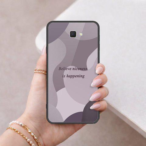 Samsung Galaxy J7 Prime Cover - Happy Series - HQ Ultra Shine Premium Infinity Glass Soft Silicon Borders Case