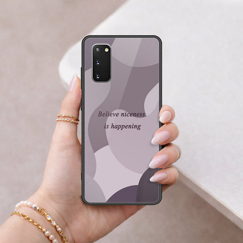 Samsung Galaxy S20 Plus Cover - Happy Series - HQ Ultra Shine Premium Infinity Glass Soft Silicon Borders Case