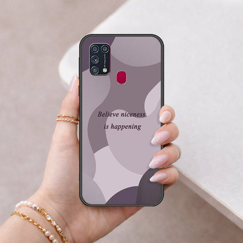 Samsung Galaxy M21s Cover - Happy Series - HQ Ultra Shine Premium Infinity Glass Soft Silicon Borders Case