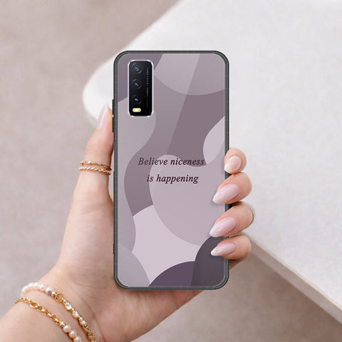 Vivo Y11s Cover - Happy Series - HQ Ultra Shine Premium Infinity Glass Soft Silicon Borders Case