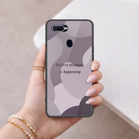 Oppo F9 / F9 Pro Cover - Happy Series - HQ Ultra Shine Premium Infinity Glass Soft Silicon Borders Case