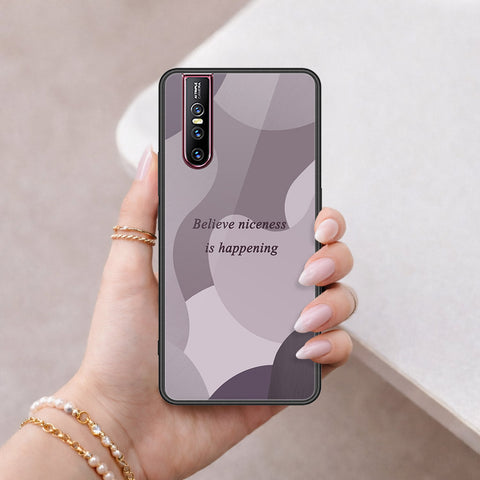 Vivo V15 Pro Cover - Happy Series - HQ Ultra Shine Premium Infinity Glass Soft Silicon Borders Case
