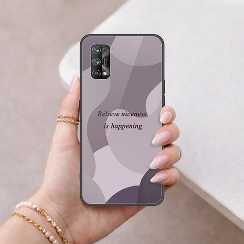 Realme 7 Pro Cover - Happy Series - HQ Ultra Shine Premium Infinity Glass Soft Silicon Borders Case