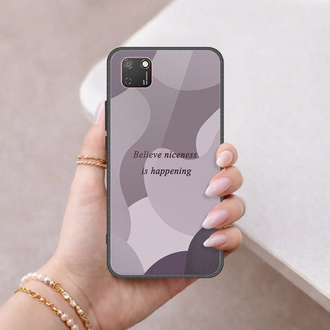 Honor 9S Cover - Happy Series - HQ Ultra Shine Premium Infinity Glass Soft Silicon Borders Case