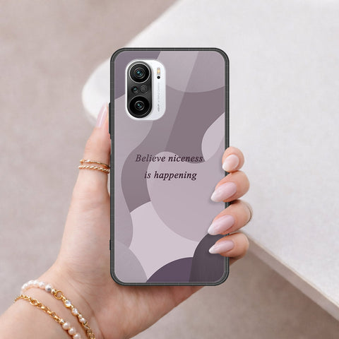 Xiaomi Redmi K40 Pro Plus Cover - Happy Series - HQ Ultra Shine Premium Infinity Glass Soft Silicon Borders Case