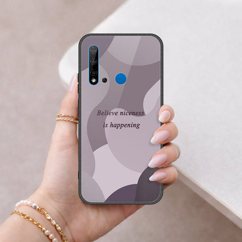 Huawei P20 Lite 2019 Cover - Happy Series - HQ Ultra Shine Premium Infinity Glass Soft Silicon Borders Case