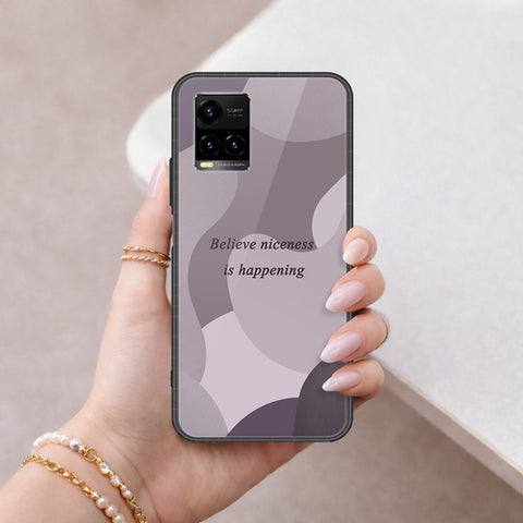 Vivo Y33s Cover - Happy Series - HQ Ultra Shine Premium Infinity Glass Soft Silicon Borders Case