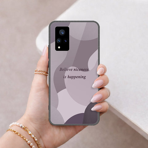 Vivo V21 5G Cover - Happy Series - HQ Ultra Shine Premium Infinity Glass Soft Silicon Borders Case