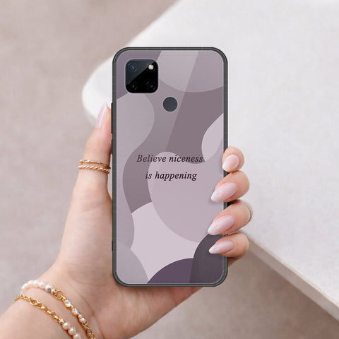 Realme C25Y Cover - Happy Series - HQ Ultra Shine Premium Infinity Glass Soft Silicon Borders Case