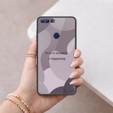 Huawei Honor 8 Cover - Happy Series - HQ Ultra Shine Premium Infinity Glass Soft Silicon Borders Case