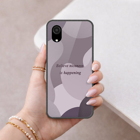 Samsung Galaxy A03 Core Cover - Happy Series - HQ Ultra Shine Premium Infinity Glass Soft Silicon Borders Case