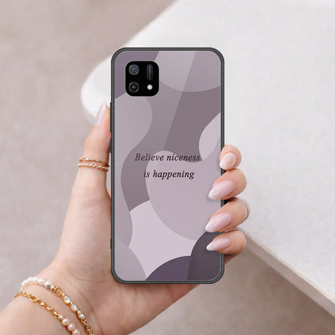 Oppo A16e Cover - Happy Series - HQ Ultra Shine Premium Infinity Glass Soft Silicon Borders Case