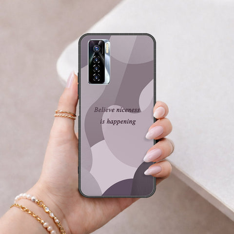Tecno Camon 17 Pro Cover - Happy Series - HQ Ultra Shine Premium Infinity Glass Soft Silicon Borders Case