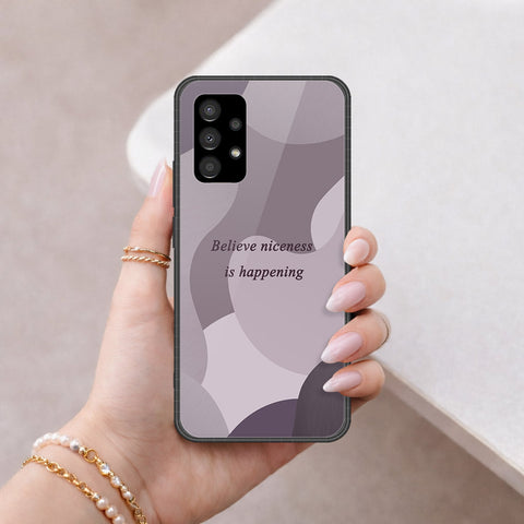 Samsung Galaxy A33 5G Cover - Happy Series - HQ Ultra Shine Premium Infinity Glass Soft Silicon Borders Case