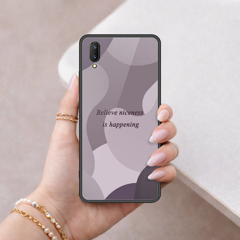 Vivo X21s Cover - Happy Series - HQ Ultra Shine Premium Infinity Glass Soft Silicon Borders Case