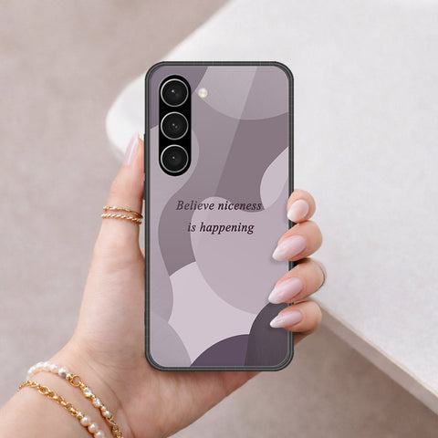 Samsung Galaxy S23 Plus 5G Cover - Happy Series - HQ Ultra Shine Premium Infinity Glass Soft Silicon Borders Case