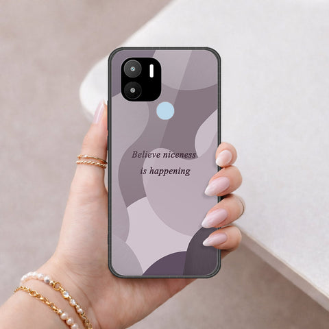 Xiaomi Poco C50 Cover - Happy Series - HQ Ultra Shine Premium Infinity Glass Soft Silicon Borders Case