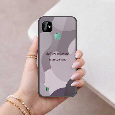 Infinix Smart HD 2021 Cover - Happy Series - HQ Ultra Shine Premium Infinity Glass Soft Silicon Borders Case